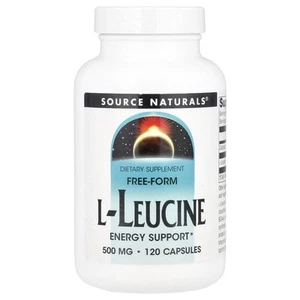 Free-Form L-Leucine, 500 mg , 120 Capsules - Picture 1 of 2