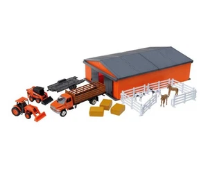 Kubota Farm set with 1/43rd Vehicles, Animals & Shed by New Ray - Picture 1 of 1