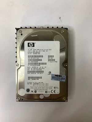 HP 18.2GB Ultra-160 SCSI HDD SCA 80-Pin 10K 3.5" BD01865CC4 300955-004 MAP3367NC - Image 1 of 4
