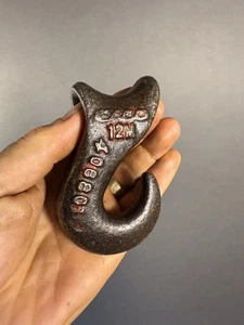Vintage Esco 1-1/2 Tonnen Holzfäller 3/8" Drahtseil Haken. S.W.L. - Bild 1 von 6