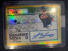 2019 Donruss Optic Signature Series GOLD  PRIZM - MATT OLSON AUTOGRAPH #'d 6/10