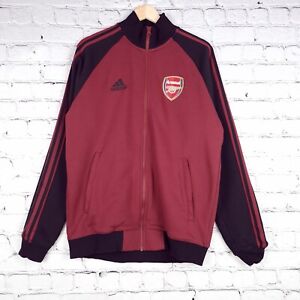 Arsenal Football Soccer FC Adidas Anthem Jacket Mens Medium Red Tiro Track Zip