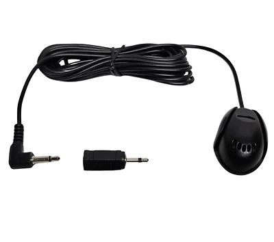  Car Microphone Mic Fits 3.5mm & 2.5mm Bluetooth Enabled Stereo Audio DVD GPS - Image 1 of 4