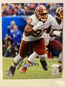Jonathan Allen Signed Washington Redskins 8x10 Photo JSA - Picture 1 of 6