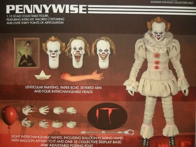 Mezco NEW * One:12 Pennywise * IT Movie Collective Action Figure Stephen King - Image 1 of 4