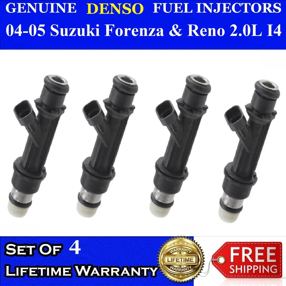 Set of 4 Genuine Delphi Fuel Injectors For 2005 Suzuki Reno 2.0L I4 - Изображение 1 из 1