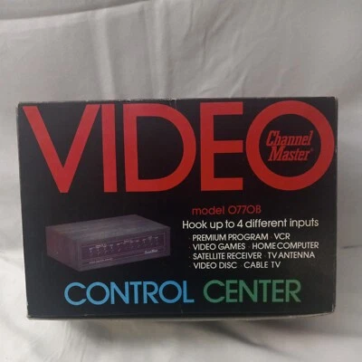 channel master video control center model 0770B remote main TV VCR  - Image 1 of 4