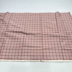 fabric innovations quilting fabric red plaid check cotton 42x76 2.11 yards - Picture 1 of 11