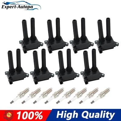 8x Ignition Coil & 8x Platinum Spark Plug 16PCS For 2011-2021 Ram 1500 2500 3500 - Image 1 of 4