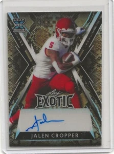 Hoja exótica 2023 #BA-JC2 Jalen Cropper automático novato radiocontrol #'D 6/13 - Imagen 1 de 2