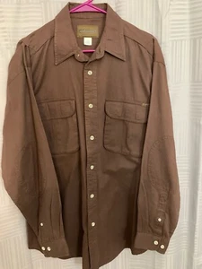 Magellan Ropa Deportiva Para Hombre Talla Mediana Marrón Informal Camisa Abotonada Manga Larga - Imagen 1 de 3