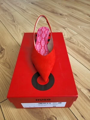 Zapatos de salón Hugo By Hugo Boss Ines Sling 35M-S de gamuza con cordones para mujer talla 2,5 del Reino Unido Foto 1 de 4