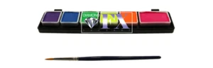 Neon Facepaint 6 Color Palette Diamond FX 6x3gm - Picture 1 of 1