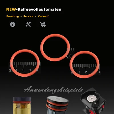 DE'LONGHI Dichtungen O-Ringe zu Brüheinheit DeLonghi Kaffeevollautomat mit FDA Zulassung