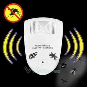 Ultrasonic Mosquito Rodent Repellent Cockroach Pest Repeller Mouse Rat Deterrent - Picture 1 of 16