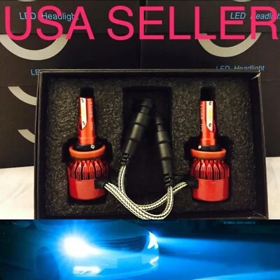 For Kia Soul 2014-2019 Ice Blue Fog Lights H8 Led Fogs Bumper Bulbs 8000k Lights - Image 1 of 4