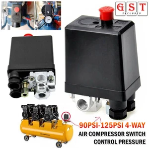 Air Compressor Switch Control Pressure Valve Replacement Parts 90PSI-125PSI - Picture 1 of 12