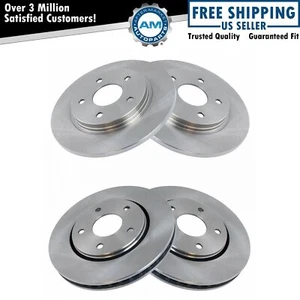 Front & Rear Disc Brake Rotor Kit Set of 4 for Chrysler Dodge Ram VW New - Picture 1 of 5