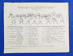 Experimental Diesel Fuel Oil Joint Meeting Standard Oil Co Roster December 1953 - Picture 1 of 2