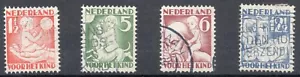 1930 - Olanda - Pro infanzia, le quattro stagioni 4 val. usati - Picture 1 of 1