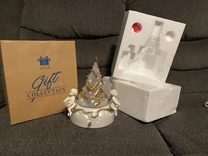 Avon Gift Collection Spinning Christmas Tree With 3 Angels, Plays Music - Picture 1 of 3
