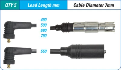 Icon Ignition Lead Set ILS-212M  suits Seat Cordoba/ibiza - image 1 of 4