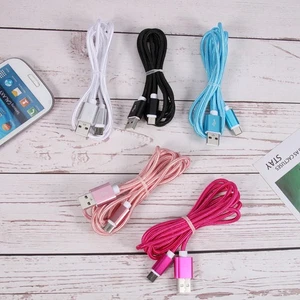 5 Pcs USB-Handy-Ladegerät Schnellladekabel Nylon-geflochtenes Ladekabel - Afbeelding 1 van 12