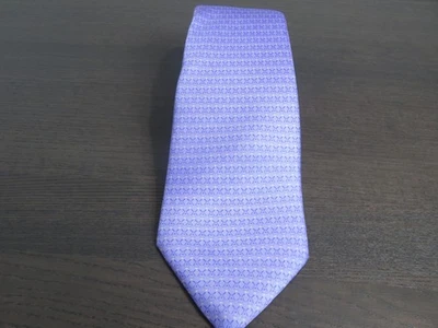 Corbata para hombre The Andover Shop morada patrón de molino de viento hecha en Inglaterra prendas para el cuello seda Foto 1 de 4