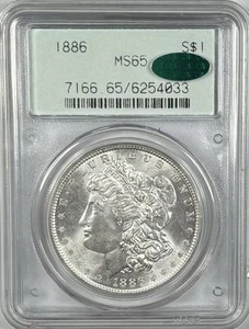 1886-P Morgan Dollar $1 PCGS MS65 CAC - OGH Gen 2 Old Holder - Picture 1 of 2