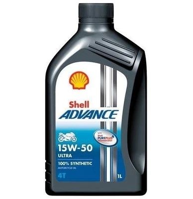 SHELL Advance 4T Ultra 15W-50 1 Liter Motoröl Motorenöl Öl Motorradöl Motorbike - Bild 1 von 4