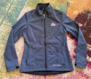 Spyder Jacket Womens Size 6 Elevation Softshell Coors Light Full Zip Gray - Picture 1 of 12