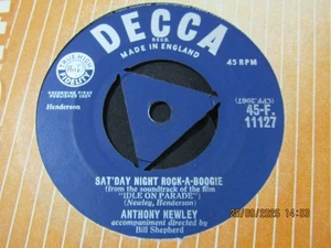 ANTHONY NEWLEY-SAT'DAY ROCK-A-BOOGIE-DECCA TRI - Imagen 1 de 2