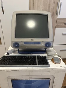 Apple iMac G3 Blueberry M5521 • Boxed • SN: XM9470USK2P • Mouse + Keyboard - Bild 1 von 18