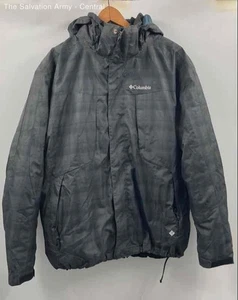 Columbia Womens Gray Long Sleeve Pockets Hooded Full-Zip Rain Coat Size X-Large - Picture 1 of 10