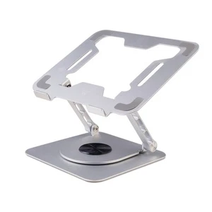 Ewent Adjustable Aluminium Alloy Laptop Stand for Desk with 360° Swivel Base, Er - Afbeelding 1 van 6