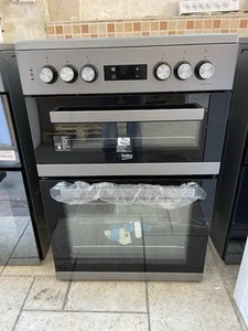 Beko 60cm Electric Cooker Double Oven KDC653S - Picture 1 of 9