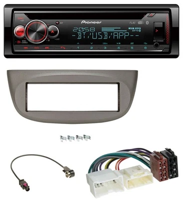 Pioneer MP3 DAB CD Bluetooth USB Autoradio für Renault Twingo ab 2012 beige-grau - Bild 1 von 4