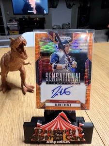 2025  Prizm Sensational Signature Auto Darin Erstad Orange Pulsar Serial#79/99 - Picture 1 of 3