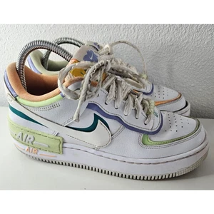 Nike Air Force 1 Shadow Sneakers Pastello Multicolore Donna Taglia 8,5 DX3718-100 - Foto 1 di 7
