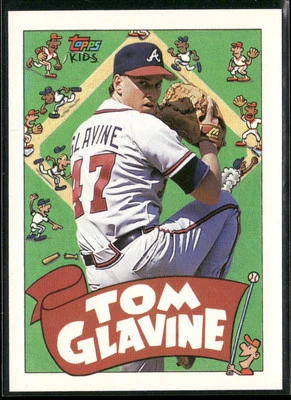 1992 Topps Kids #34a Tom Glavine Atlanta Braves - Image 1 of 2