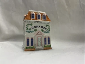 Casa tarro de especias de porcelana fina The Lenox Spice Village CINNAMON - De colección 1989 - Imagen 1 de 7