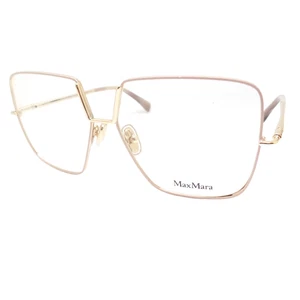 Max Mara MM 5120 025 Shiny Ivory Gold 55mm New Authentic Eyeglass Frame - Picture 1 of 4