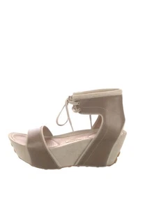 Timo Weiland for Tsubo Sedna Leather Platform Wedge Sandal Size 8 Modern Edgy - Picture 1 of 23