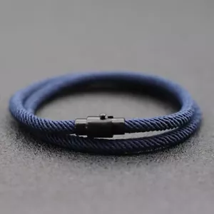 New Minimalist Men Rope Bracelet Double Layer Women Bracelets Accessories Gifts - Picture 1 of 14
