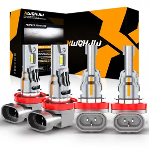 For Buick Verano 2012-2017 Combo 4X Super Bright LED Headlight Hi/Low Beam Bulbs - Foto 1 di 11