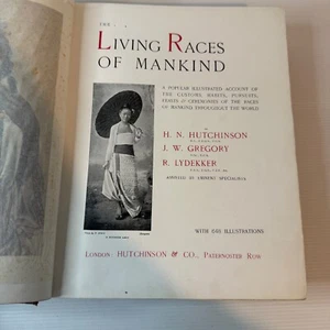 The Living Races Of Mankind Antique HB Vol I & II c1900 648 Photos Anthropology - Picture 1 of 23
