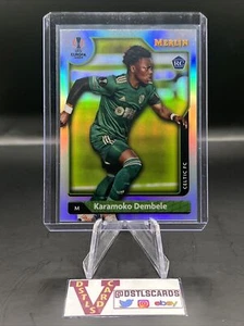 2022 Topps Merlin - KARAMOKO DEMBELE ROOKIE SILVER REFRACTOR #53 Celtic FC - Picture 1 of 3
