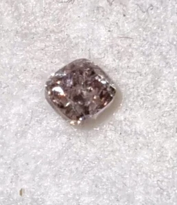 0.18ct natural untreated fancy intense purplish pink diamond cushion cuti1 - Picture 1 of 8