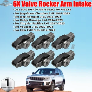 6X Valve Rocker Arm Intake 5047896AD For Dodge Jeep Chrysler Ram 3.6L 2016-2024 - Picture 1 of 13