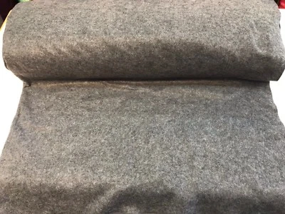 CHARCOAL ACRYLICFELT 72” WIDE-SCHOOL CRAFT-POKER TABLE FABRIC-SOLD BY YARD. - Image 1 of 4